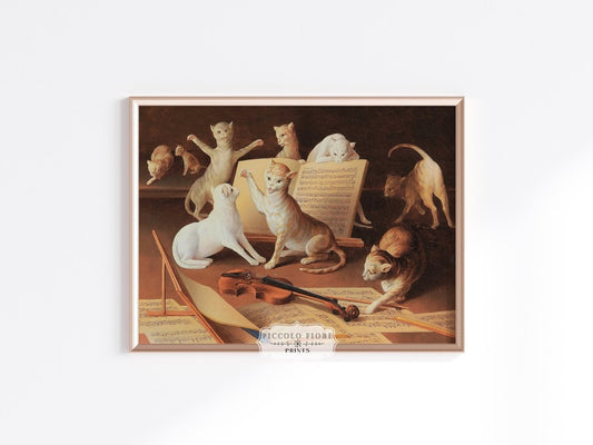 Cat Concert | P481 - Single Art Prints - Piccolo Fiore Prints