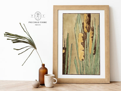 Cattails | P190 - Single Art Prints - Piccolo Fiore Prints
