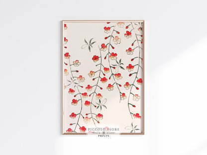 Cherry Blossom Pattern | Vintage Japanese Art | P322 - Single Art Prints - Piccolo Fiore Prints