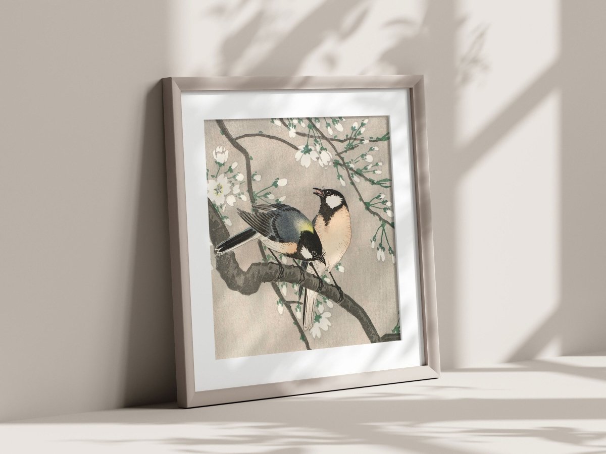Cherry Branch | Vintage Japanese Art | P279 - Single Square Art Prints - Piccolo Fiore Prints