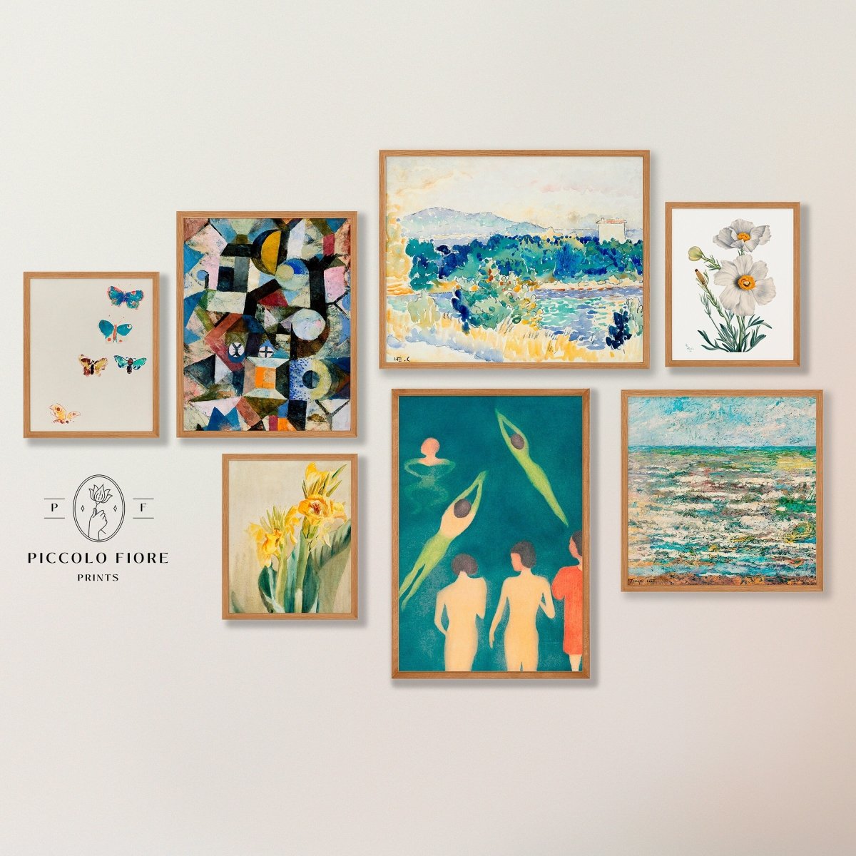 Coastal Floral | Gallery Wall Set | 7 Prints | M11 - 1.2 - Gallery Wall Set - Piccolo Fiore Prints
