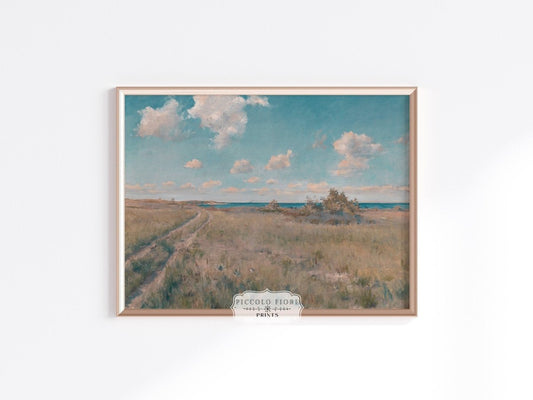 Coastline and Clouds | P453 - Single Art Prints - Piccolo Fiore Prints