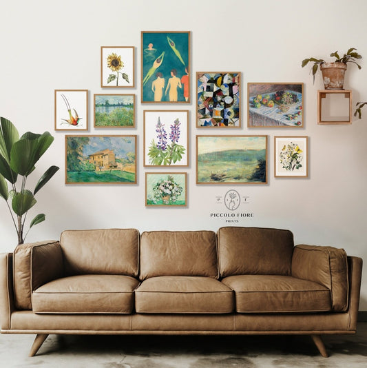 Country Green | Gallery Wall Set | 11 Prints | S11 - 3 - Gallery Wall Set - Piccolo Fiore Prints