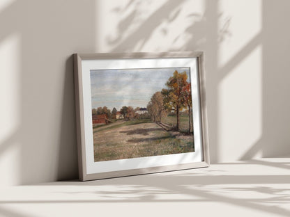 Country Manor House | P449 - Single Art Prints - Piccolo Fiore Prints