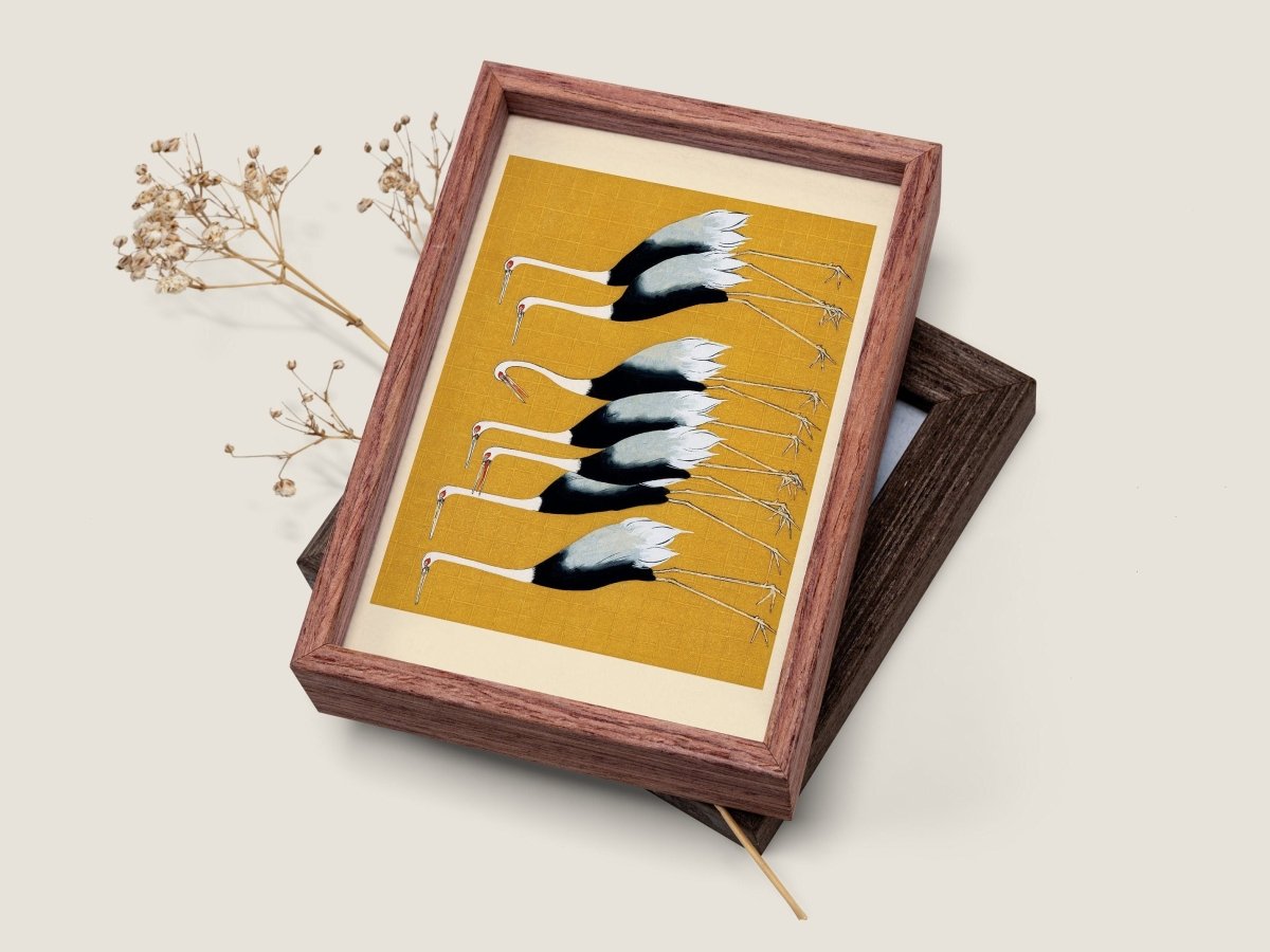 Crane Birds | P352 - Single Art Prints - Piccolo Fiore Prints