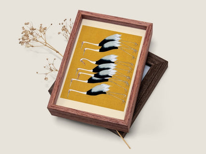 Crane Birds | P352 - Single Art Prints - Piccolo Fiore Prints