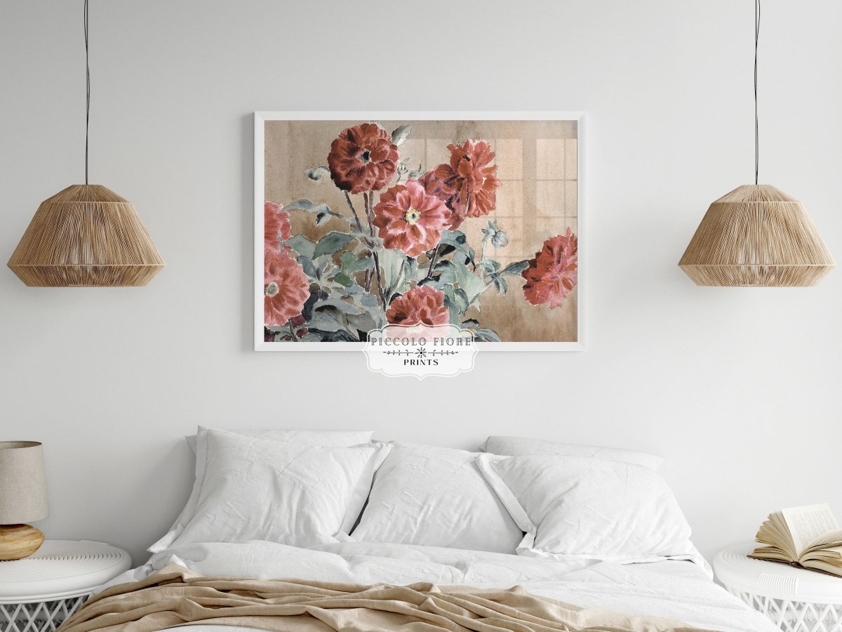 Dahlias | P390 - Single Art Prints - Piccolo Fiore Prints