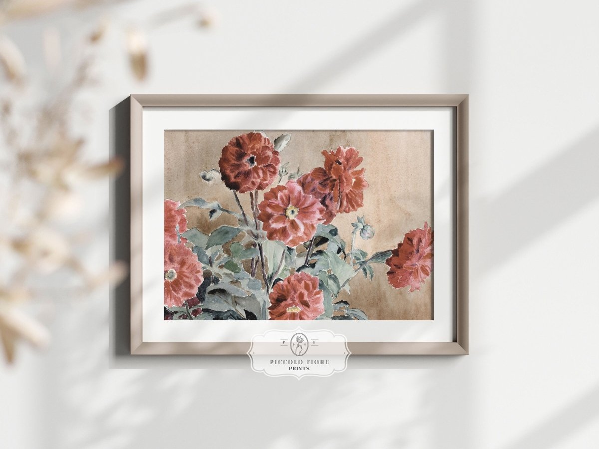 Dahlias | P390 - Single Art Prints - Piccolo Fiore Prints