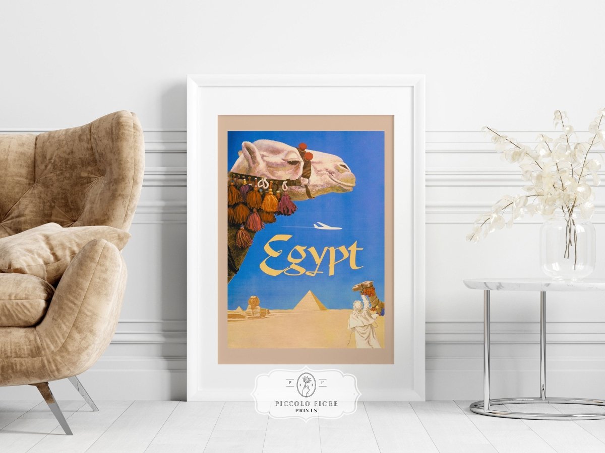 Egypt TWA Travel Advertisement | P704 - Single Art Prints - Piccolo Fiore Prints