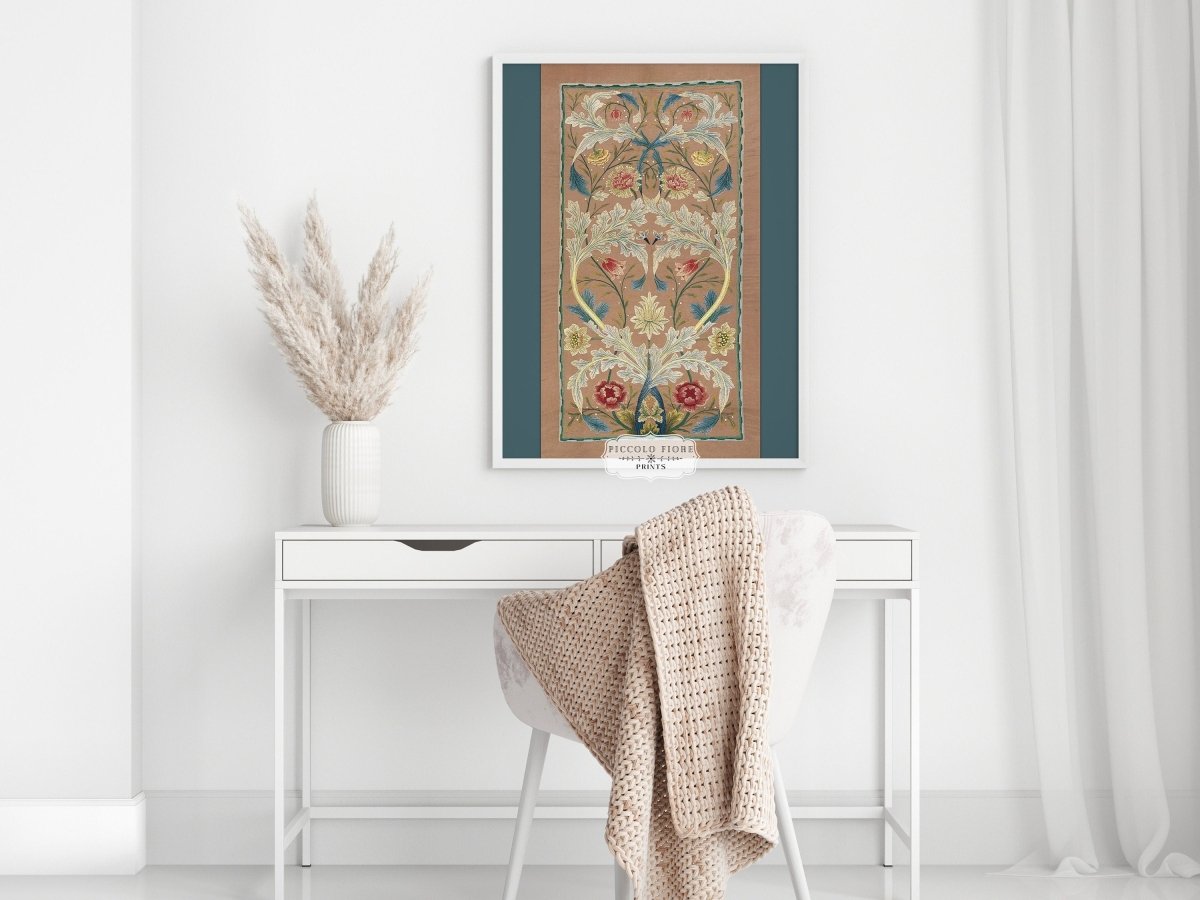 Embroidered Panel | P436 - Single Art Prints - Piccolo Fiore Prints