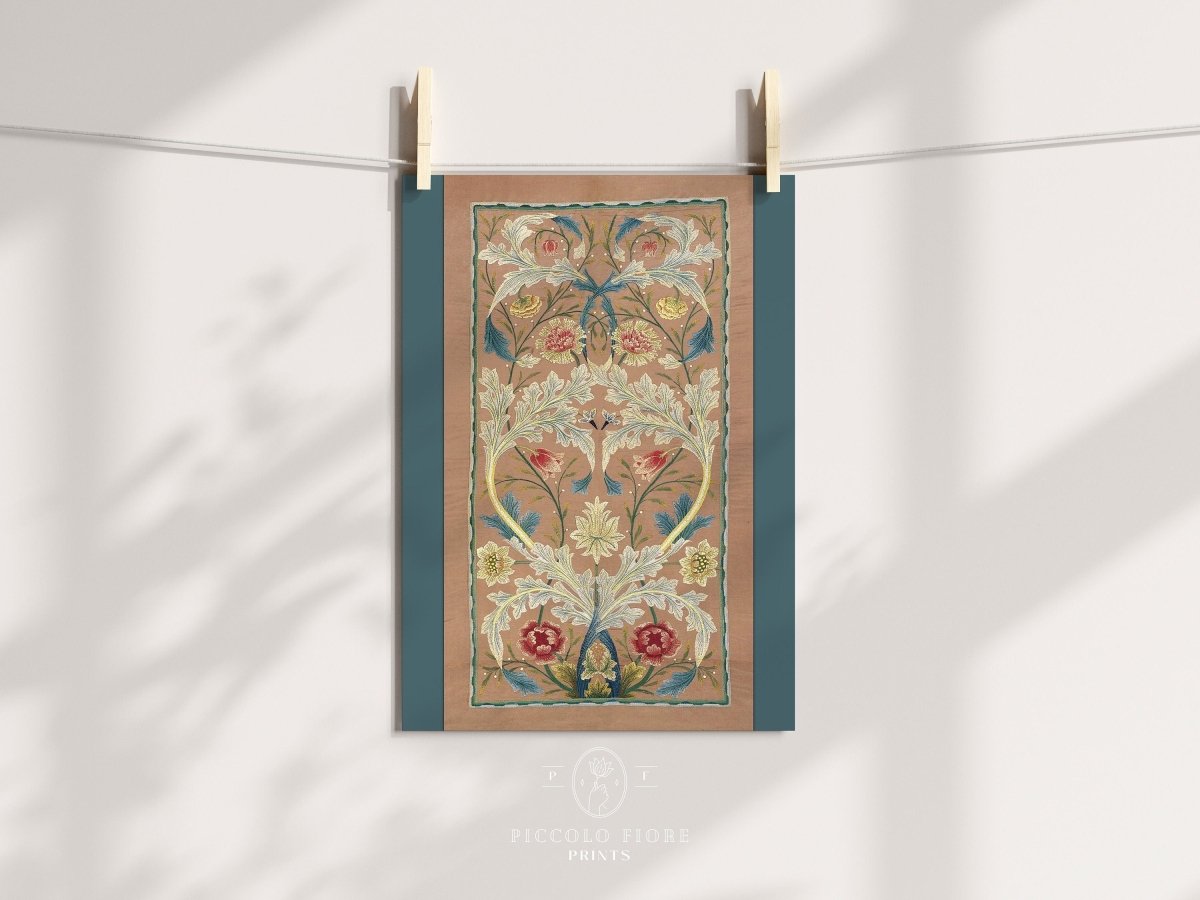 Embroidered Panel | P436 - Single Art Prints - Piccolo Fiore Prints