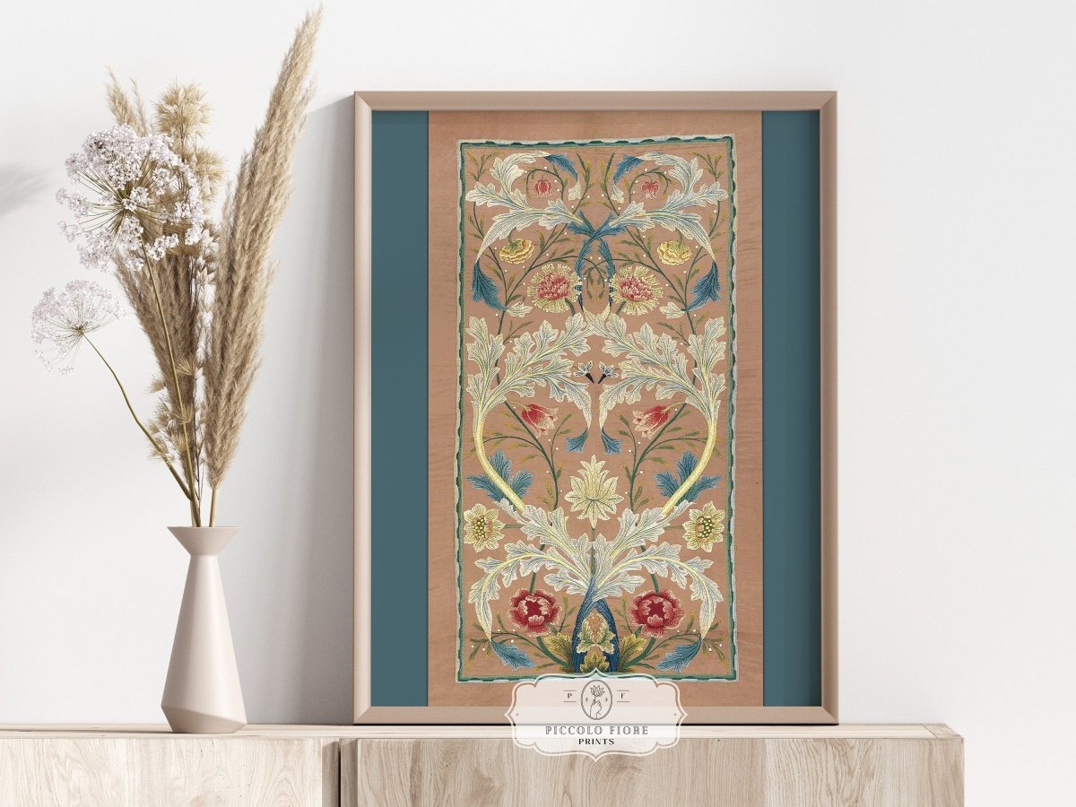 Embroidered Panel | P436 - Single Art Prints - Piccolo Fiore Prints