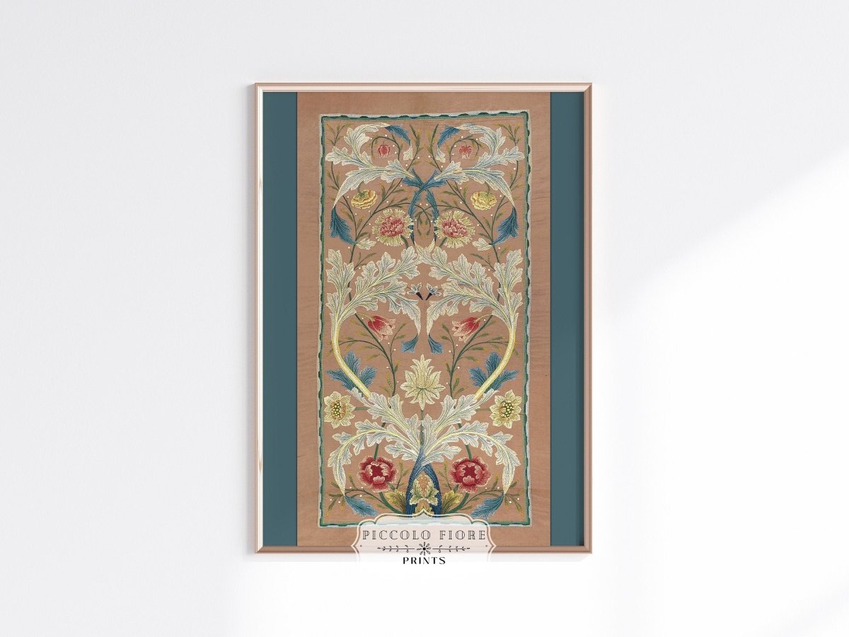 Embroidered Panel | P436 - Single Art Prints - Piccolo Fiore Prints