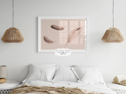 Feather Study | P389 - Single Art Prints - Piccolo Fiore Prints