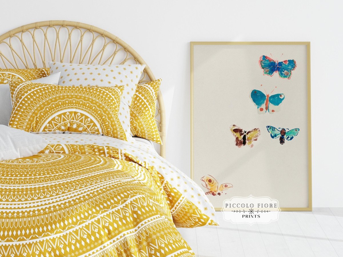 Five Butterflies | P33 - Single Art Prints - Piccolo Fiore Prints