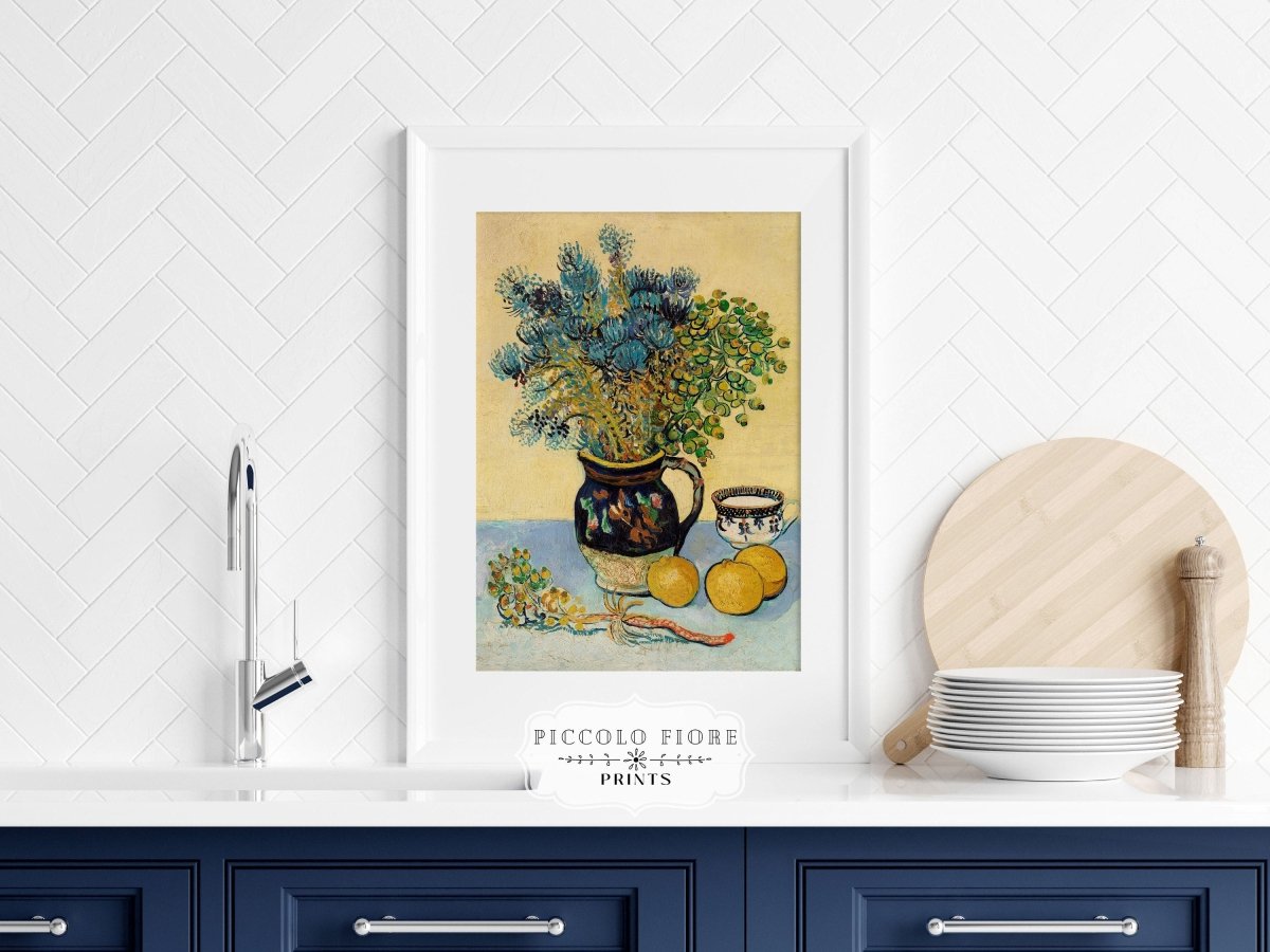Flowers in a Jug | P312 - Single Art Prints - Piccolo Fiore Prints