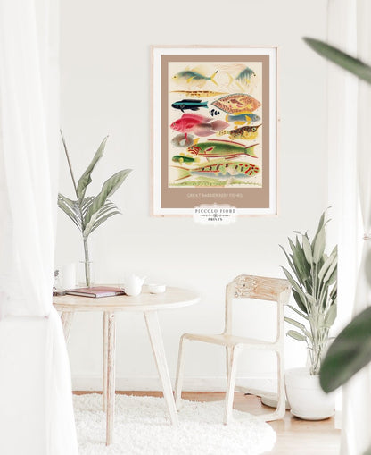Great Barrier Reef Fish | P553 - Single Art Prints - Piccolo Fiore Prints