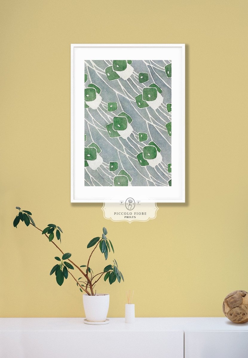 Green Geometric | P10 - Single Art Prints - Piccolo Fiore Prints