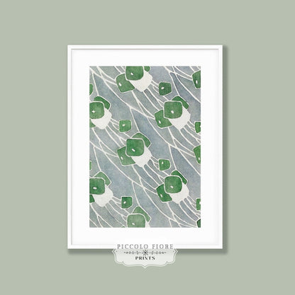 Green Geometric | P10 - Single Art Prints - Piccolo Fiore Prints