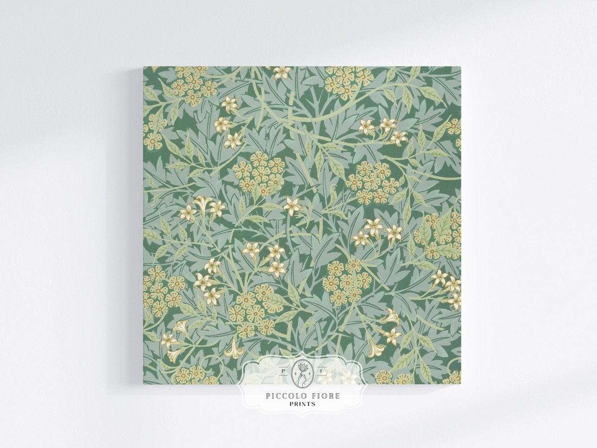 Green Jasmine | William Morris | P197 - Single Square Art Prints - Piccolo Fiore Prints