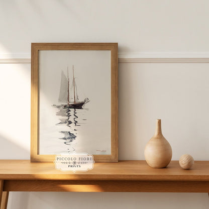 Grey Coastal Floral | Gallery Wall Set | 5 Prints | M5 - 3 - Gallery Wall Set - Piccolo Fiore Prints