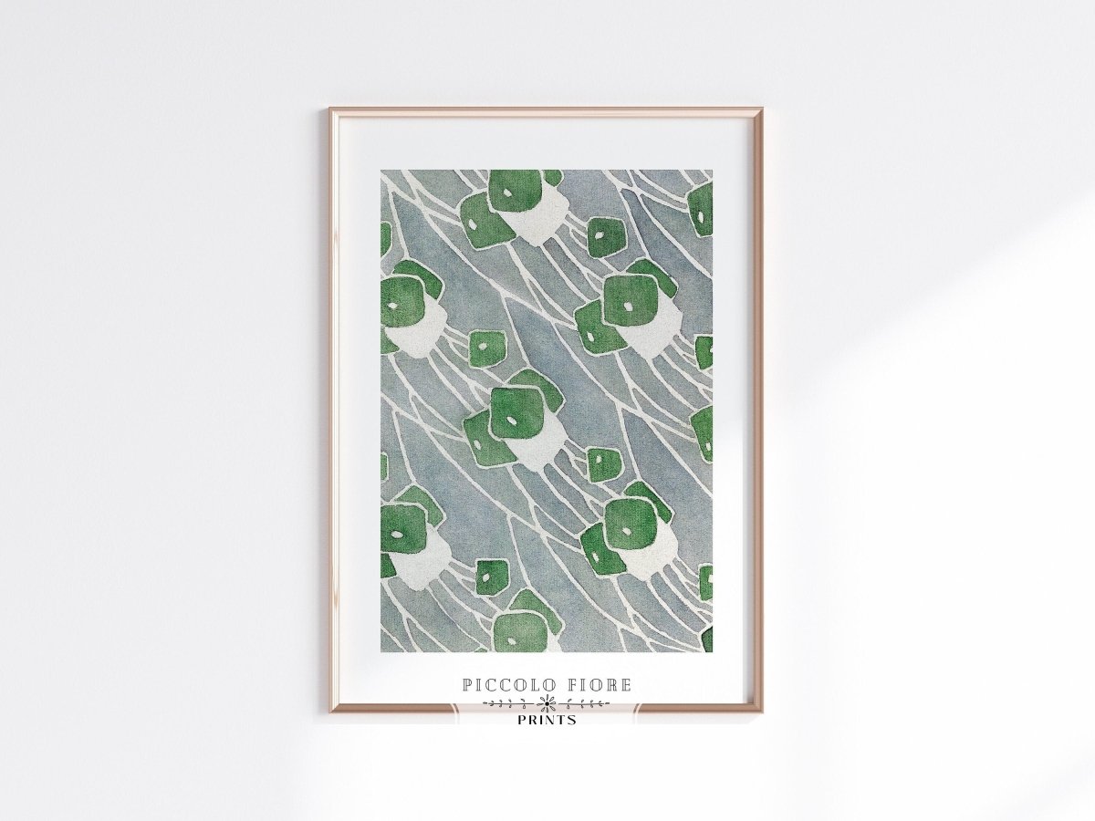 Grey, Green and Turquoise | Gallery Wall Set | 7 Prints | M7 - 6 - Gallery Wall Set - Piccolo Fiore Prints