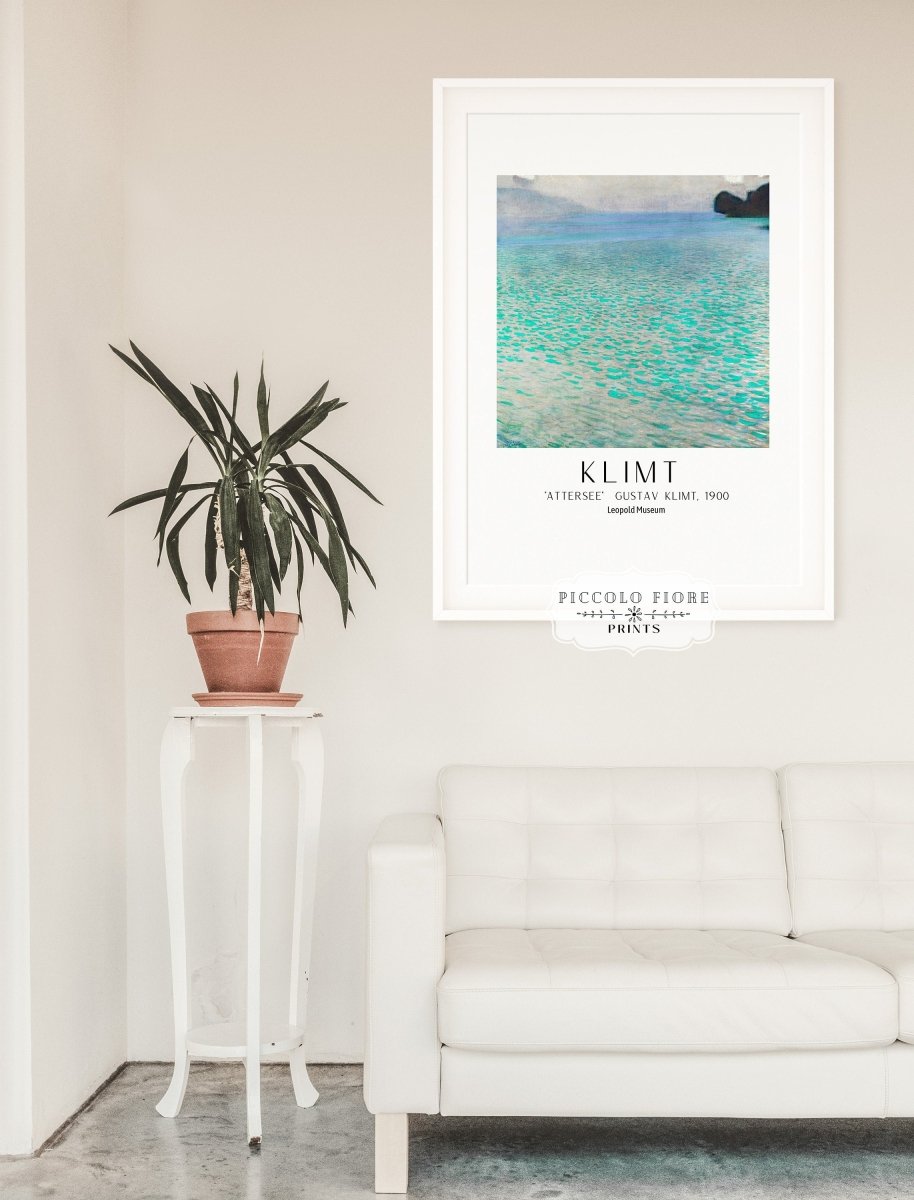 Gustav Klimt Attersee Exhibition Print | P3 - Single Art Prints - Piccolo Fiore Prints