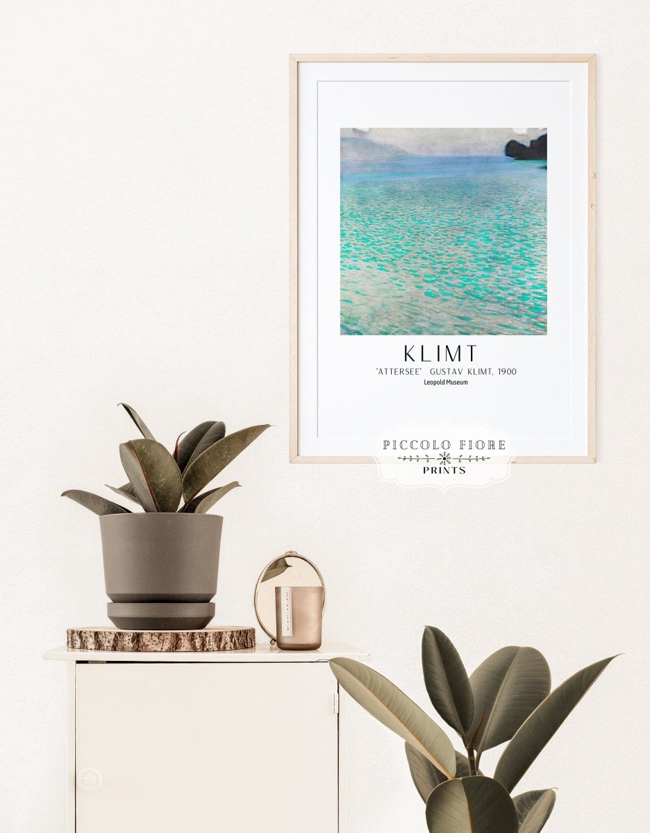 Gustav Klimt Attersee Exhibition Print | P3 - Single Art Prints - Piccolo Fiore Prints