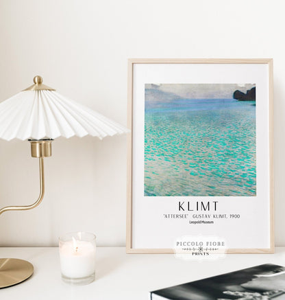 Gustav Klimt Attersee Exhibition Print | P3 - Single Art Prints - Piccolo Fiore Prints