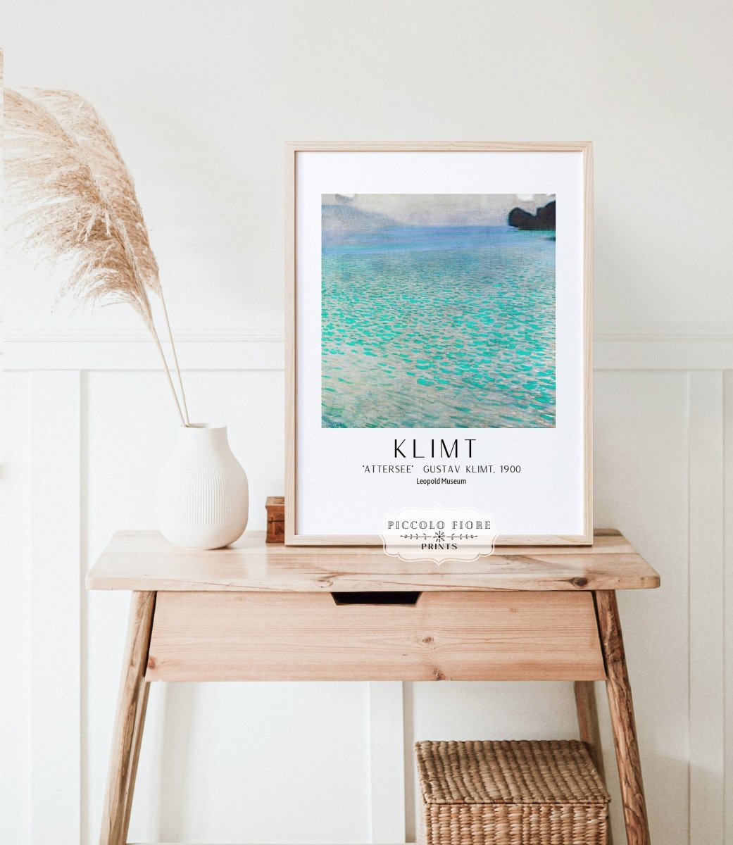 Gustav Klimt Attersee Exhibition Print | P3 - Single Art Prints - Piccolo Fiore Prints