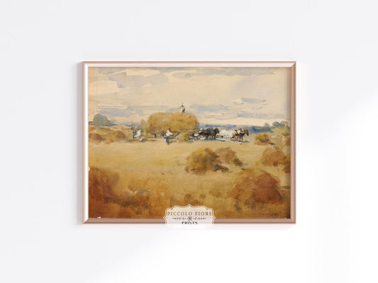 Haymaking | P185 - Single Art Prints - Piccolo Fiore Prints