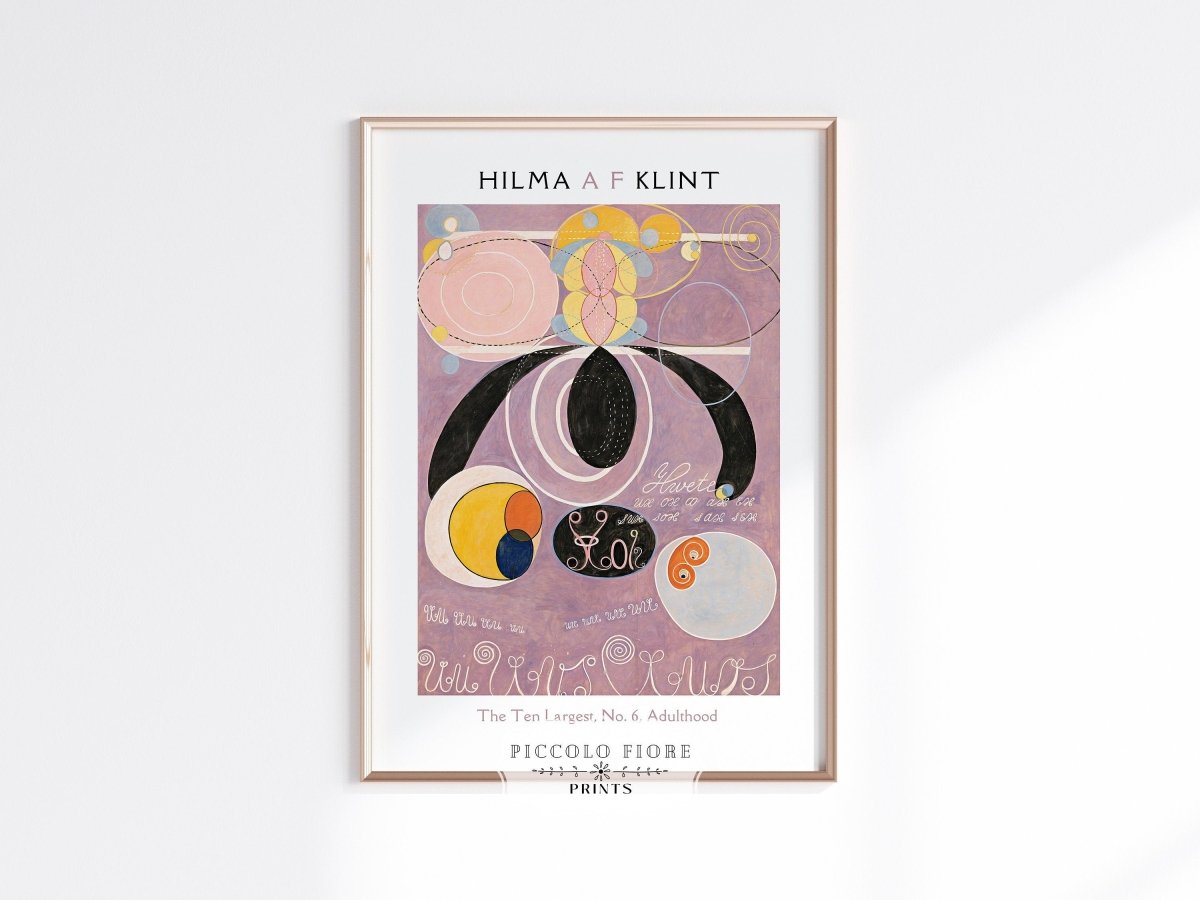 Hilma af Klint The Ten Largest | No. 6, Adulthood | P580 - Single Art Prints - Piccolo Fiore Prints
