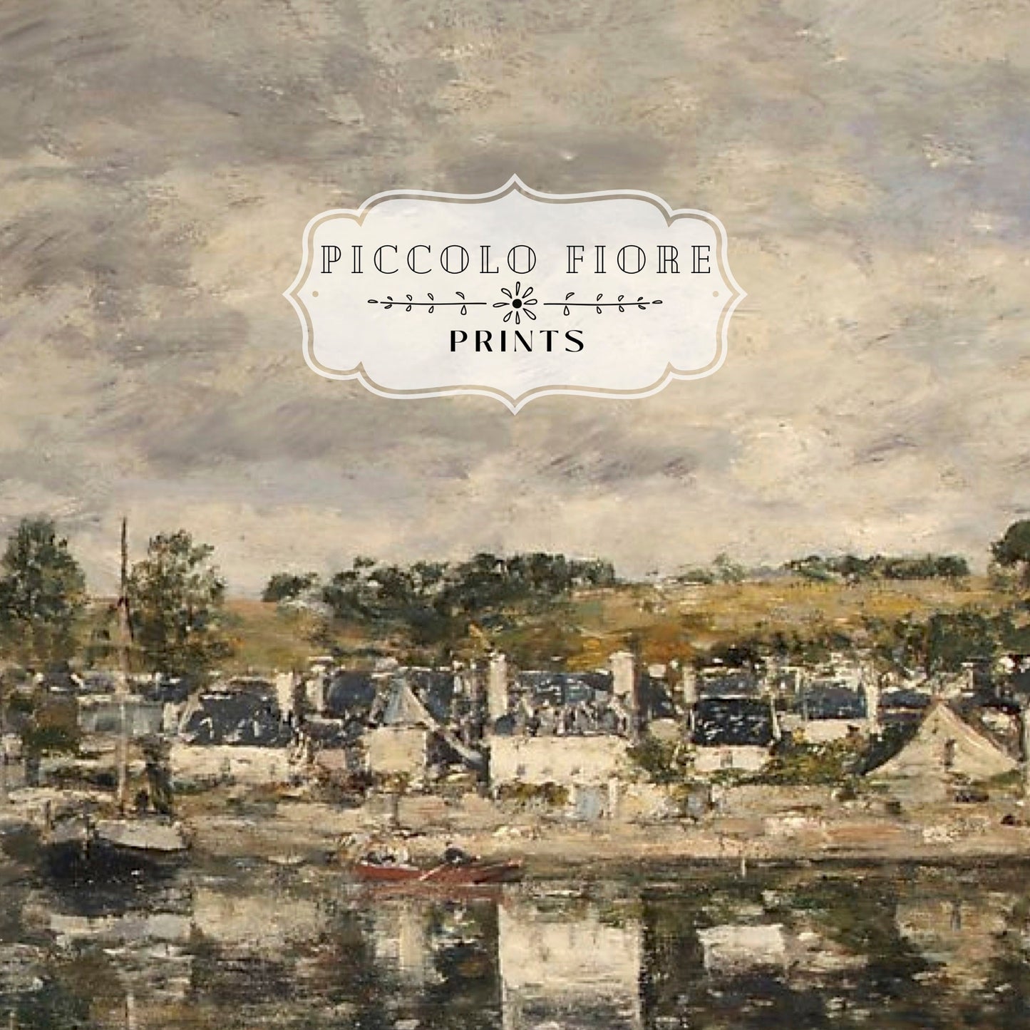 French Village by A River  | P124