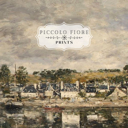 French Village by A River  | P124