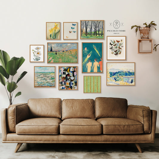 Green Eclectic | Gallery Wall Set | 11 Prints | M11-1