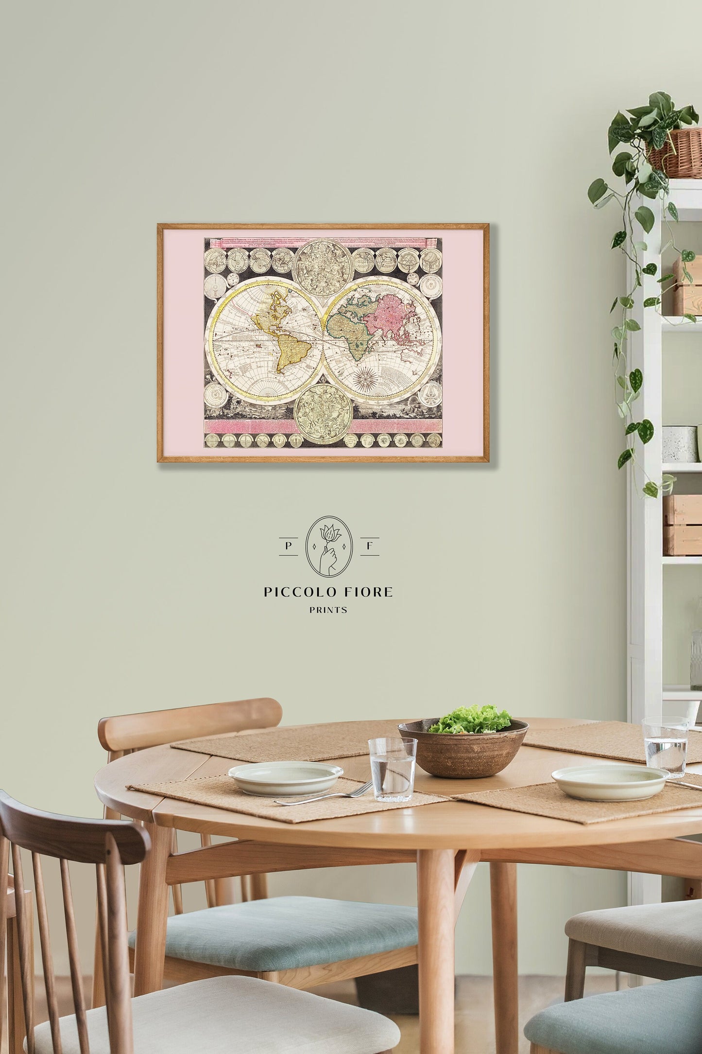 Vintage World Map | P162