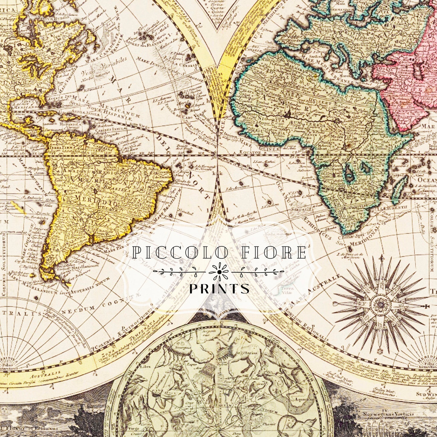 Vintage World Map | P162
