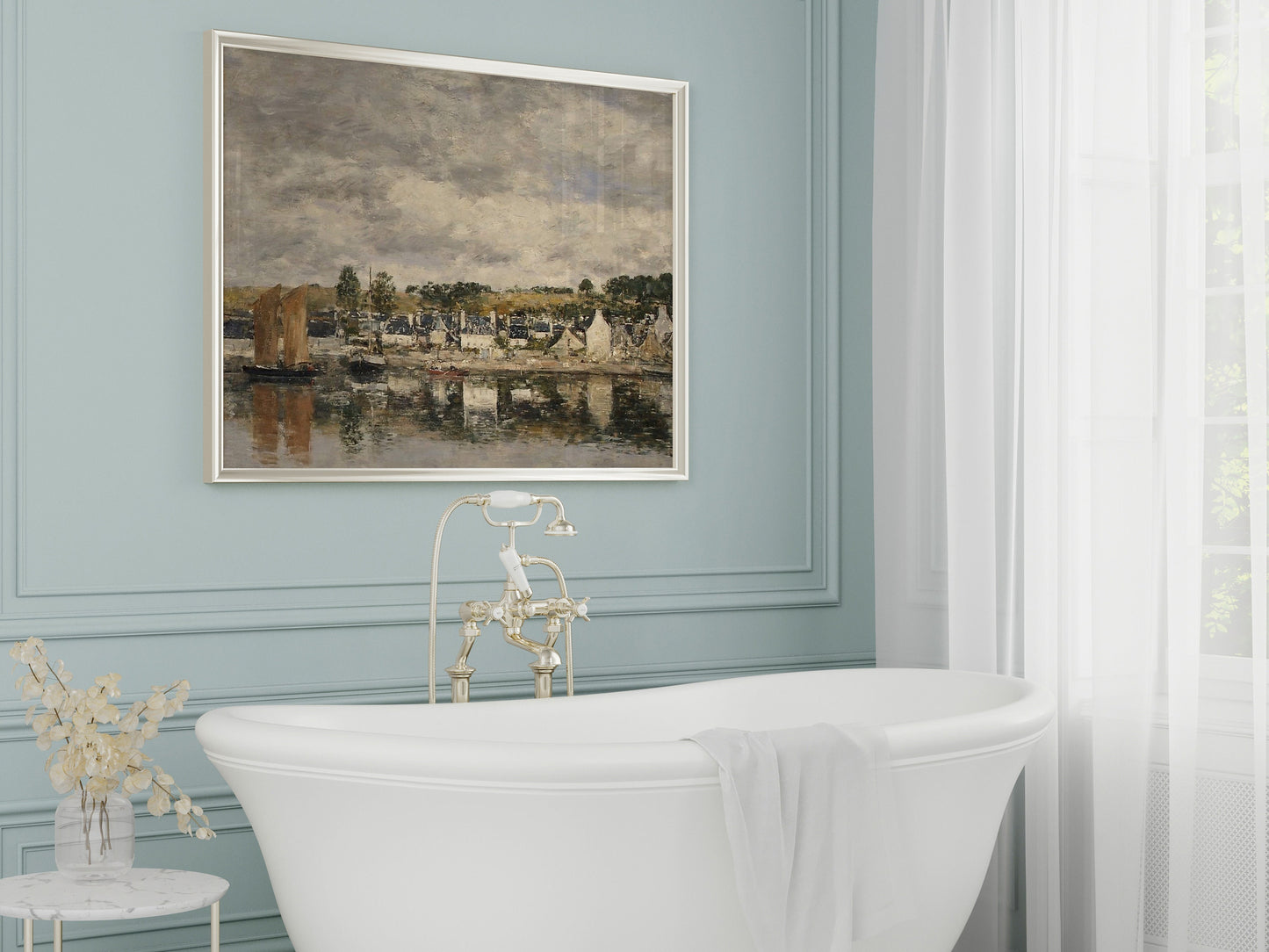 French Village by A River  | P124