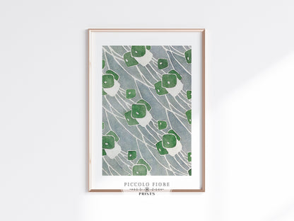 Grey, Green and Turquoise | Gallery Wall Set | 7 Prints | M7-6