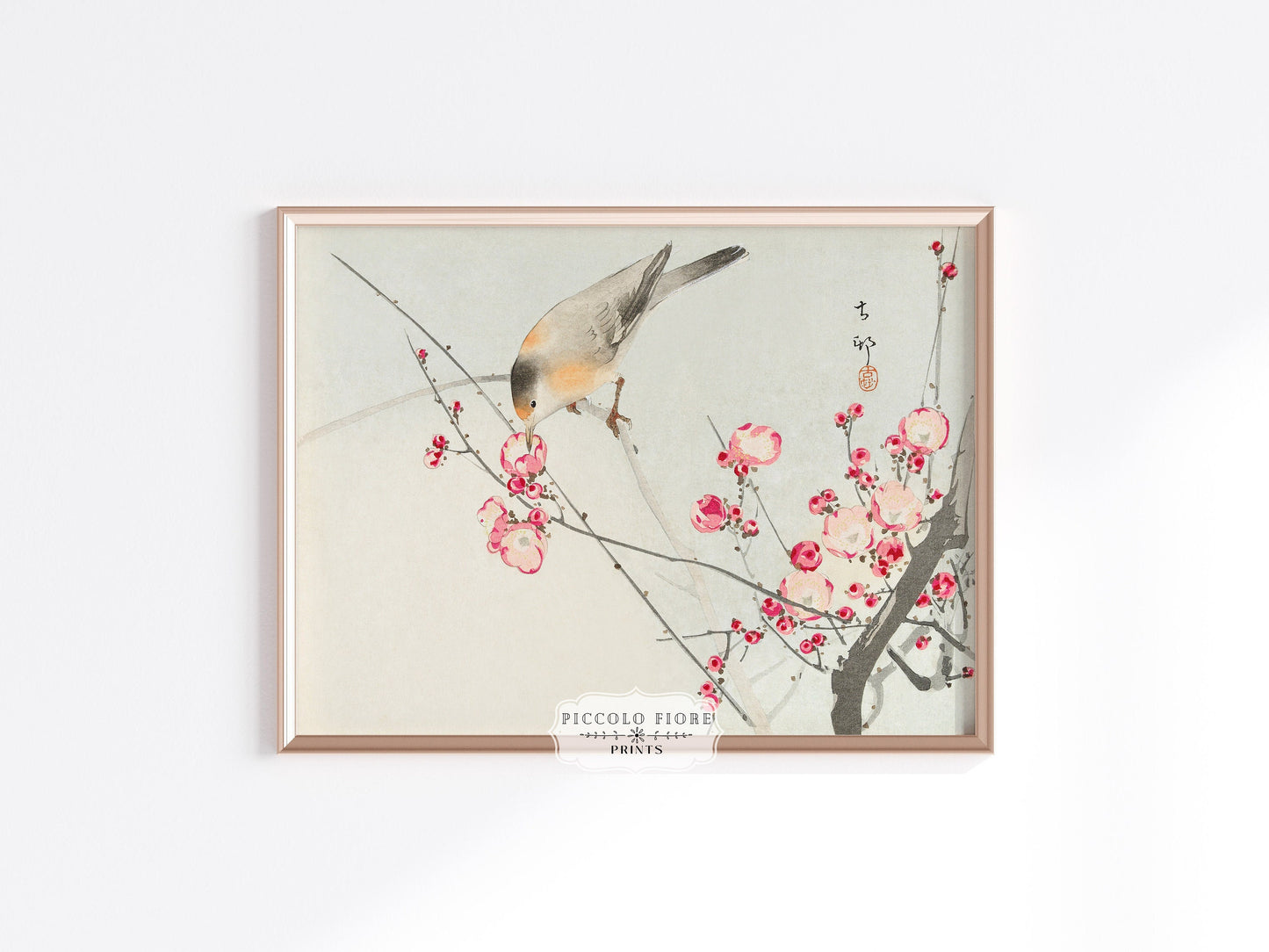Songbird on Blossom Branch | P147
