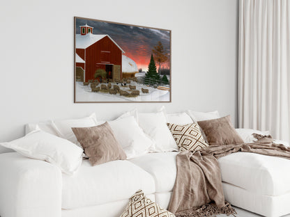 Barnyard in Winter | P240