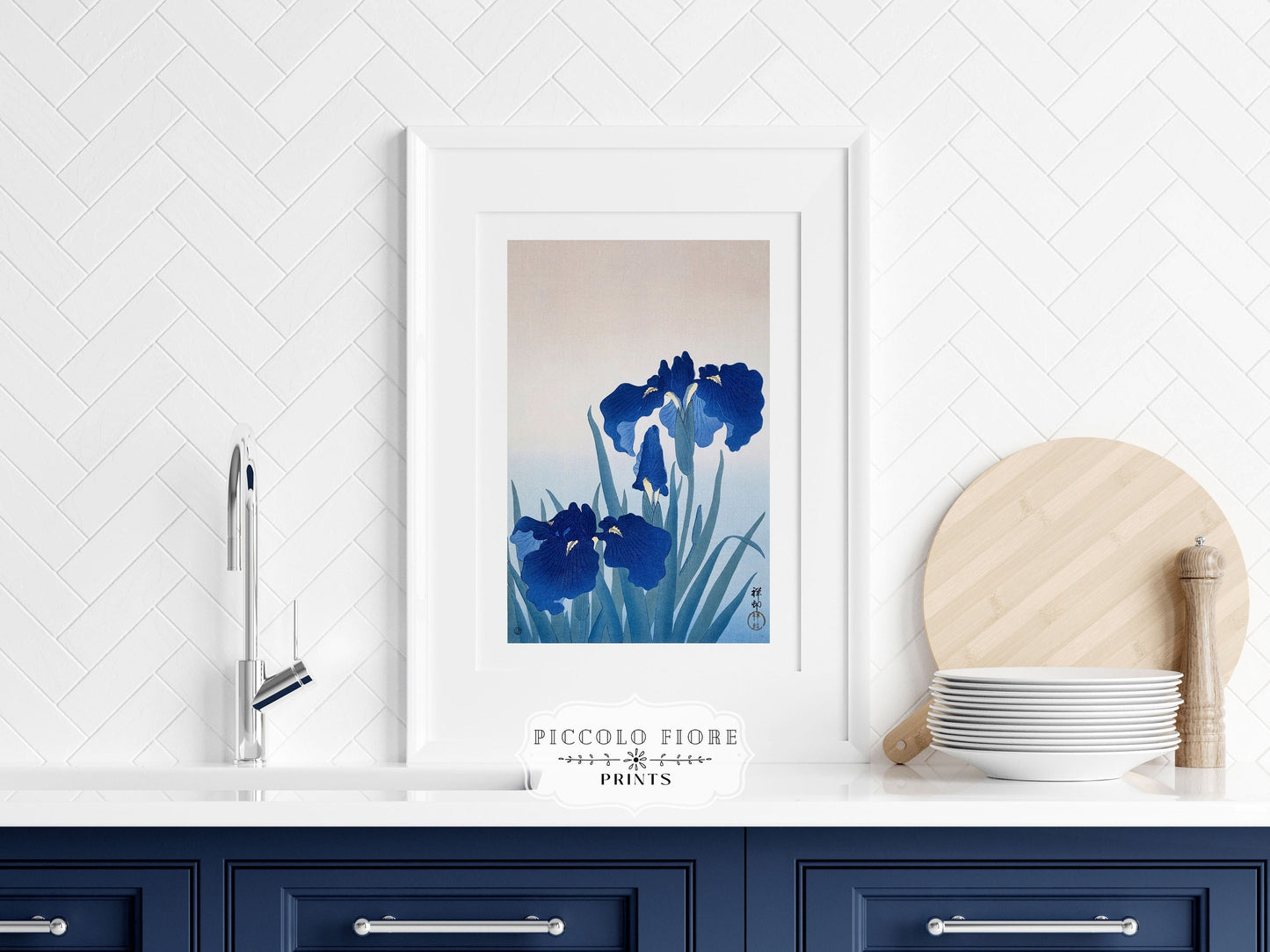 Blue Iris | Vintage Japanese Art | P156