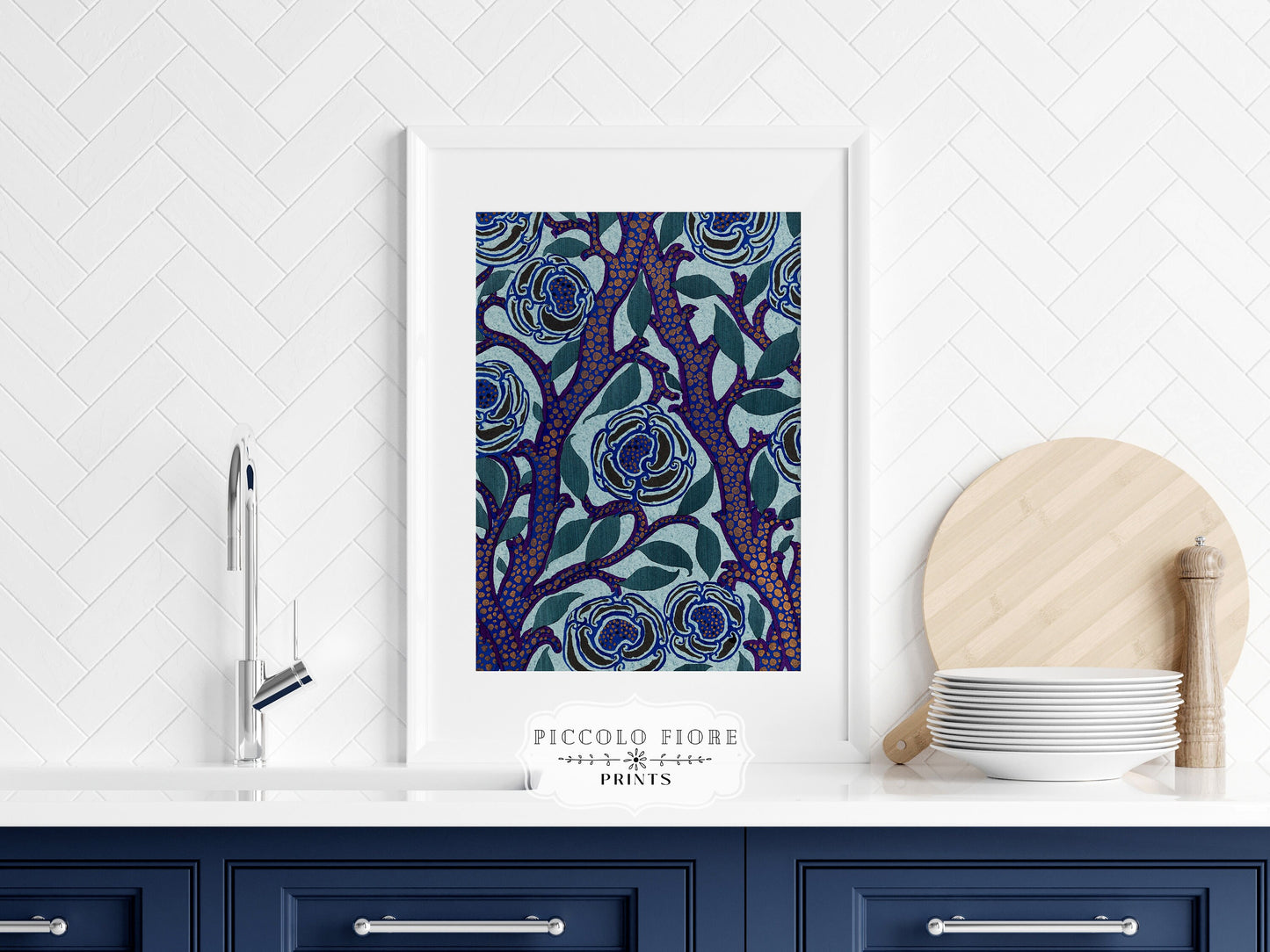 Art Deco Oriental Stencil Print | P210