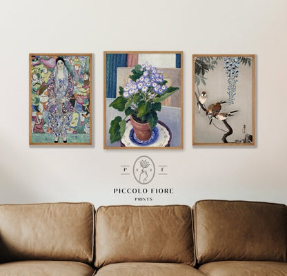 Klimt, Flowers and Birds | Gallery Wall Set | 3 Prints | S9 - 8.3 - Gallery Wall Set - Piccolo Fiore Prints