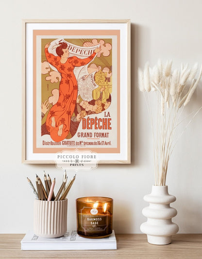 La Dépêche de Toulouse | P690 - Single Art Prints - Piccolo Fiore Prints