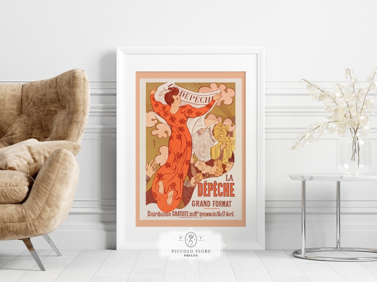 La Dépêche de Toulouse | P690 - Single Art Prints - Piccolo Fiore Prints