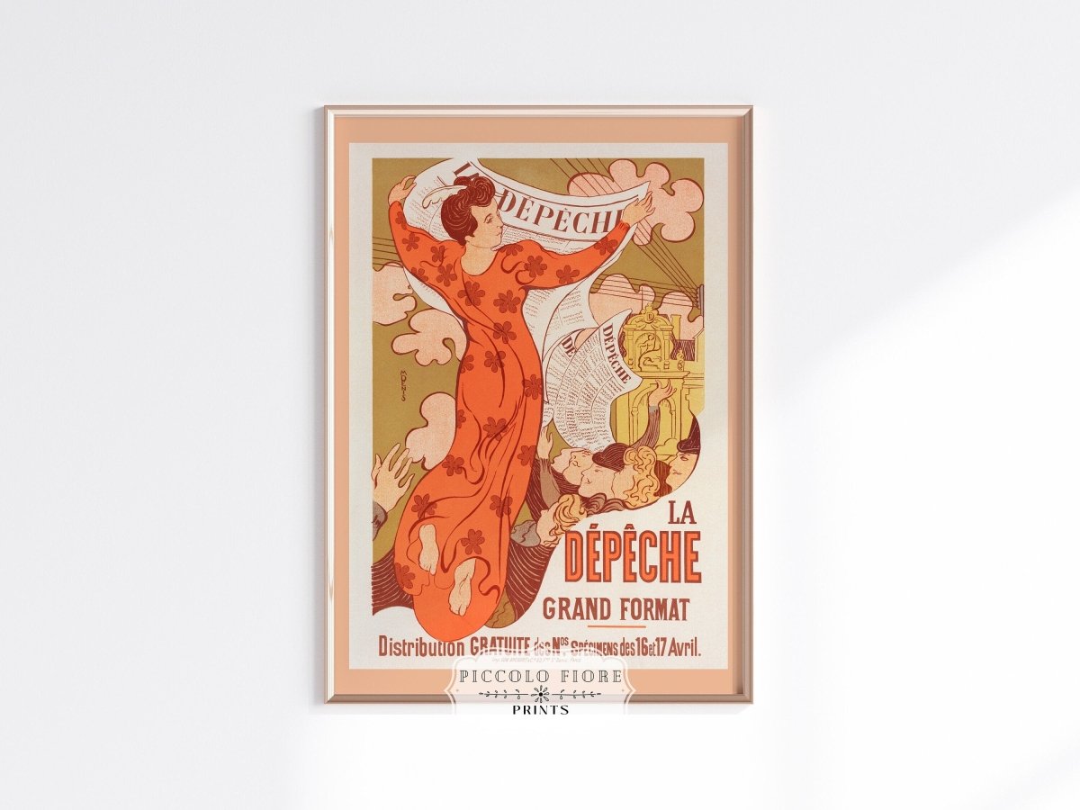 La Dépêche de Toulouse | P690 - Single Art Prints - Piccolo Fiore Prints