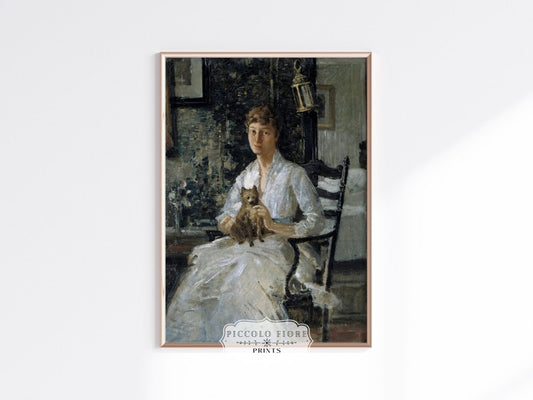 Lady with a Dog | P343 - Single Art Prints - Piccolo Fiore Prints