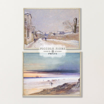 Lilac and Blue Landscapes | Gallery Wall Set | 2 Prints | S7 - 1.4 - Gallery Wall Set - Piccolo Fiore Prints