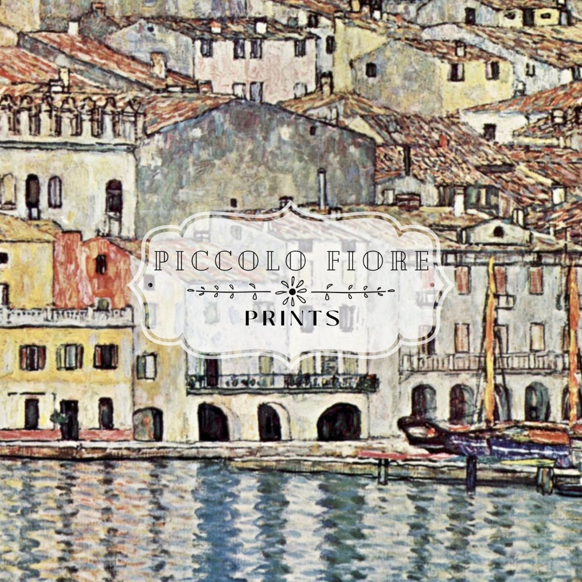 Malcesine am Gardasee | P167 - Single Square Art Prints - Piccolo Fiore Prints